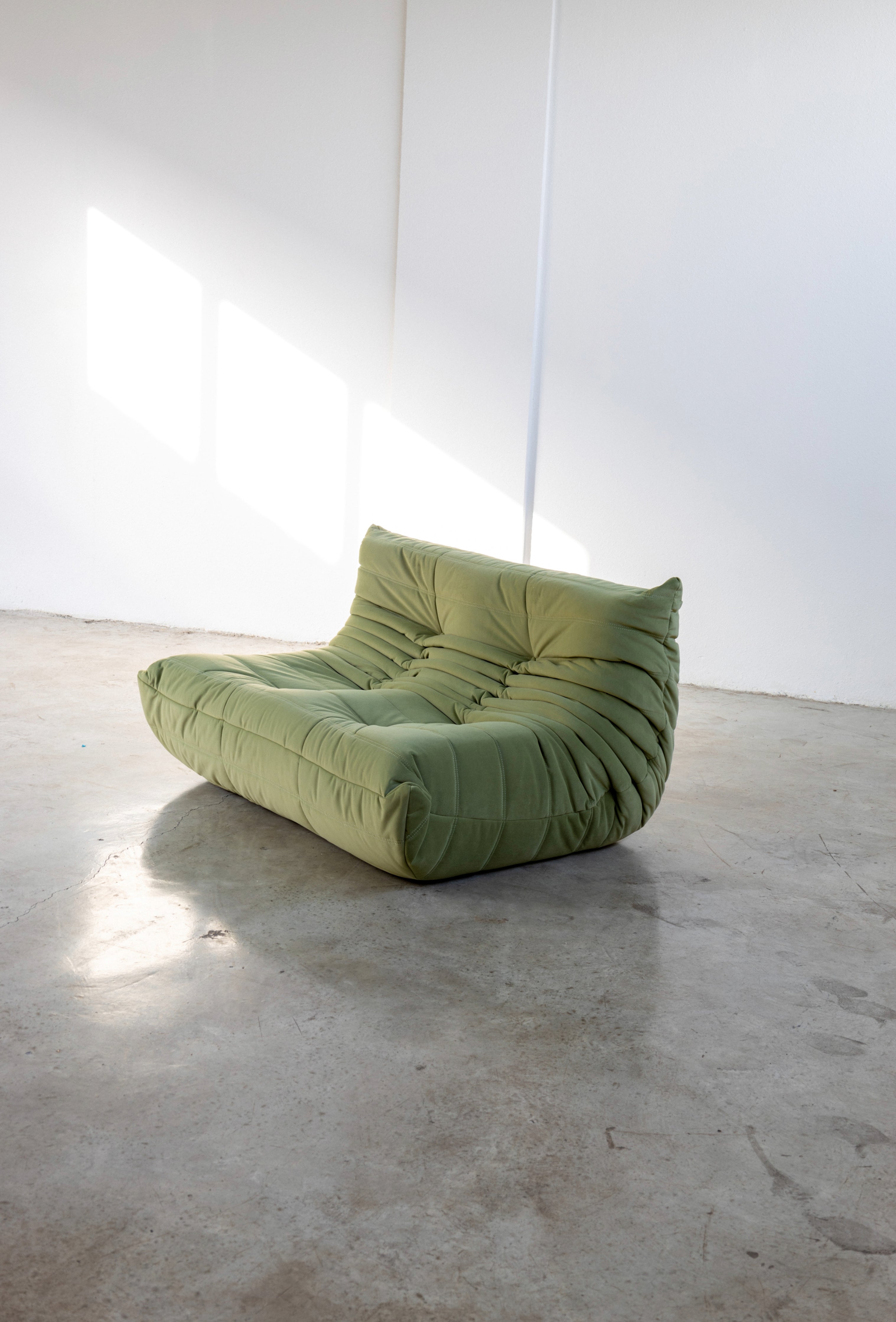 Togo Sofa Olive Green Velvet 2 Seater UAE | Forma