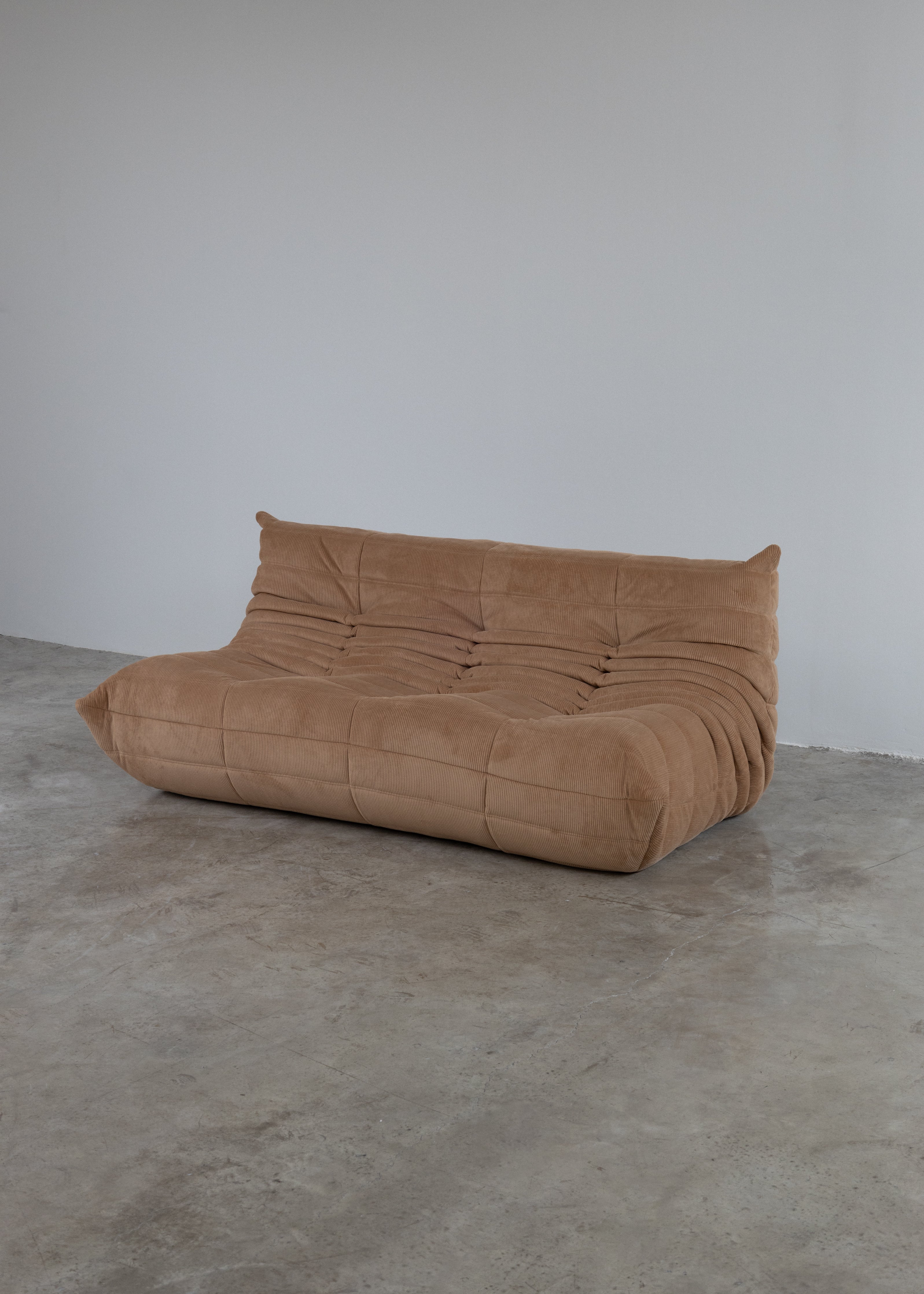 Modular Sofa - Dark Beige - Corduroy fabric - 3 - Seater