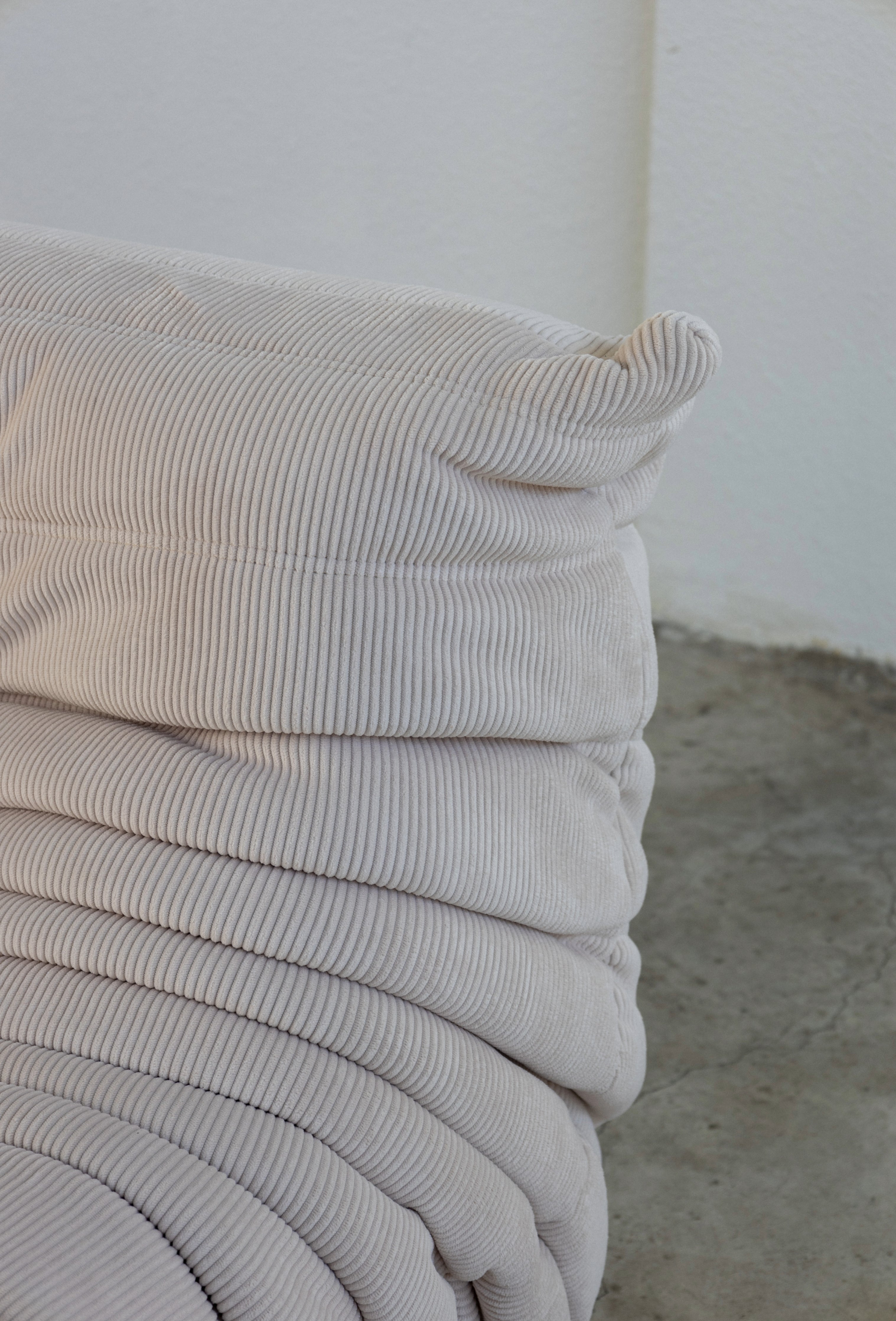 Modular - sofa - Off White - Corduroy fabric - 2 - Seater