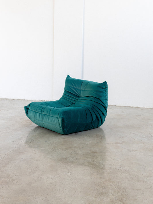 Togo Sofa - Dark Turquoise - Velvet Fabric