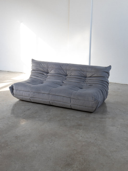 Togo sofa - Grey - Corduroy fabric