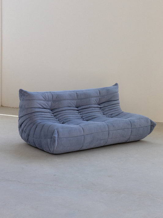 Togo sofa - Light Blue - Suede Fabric