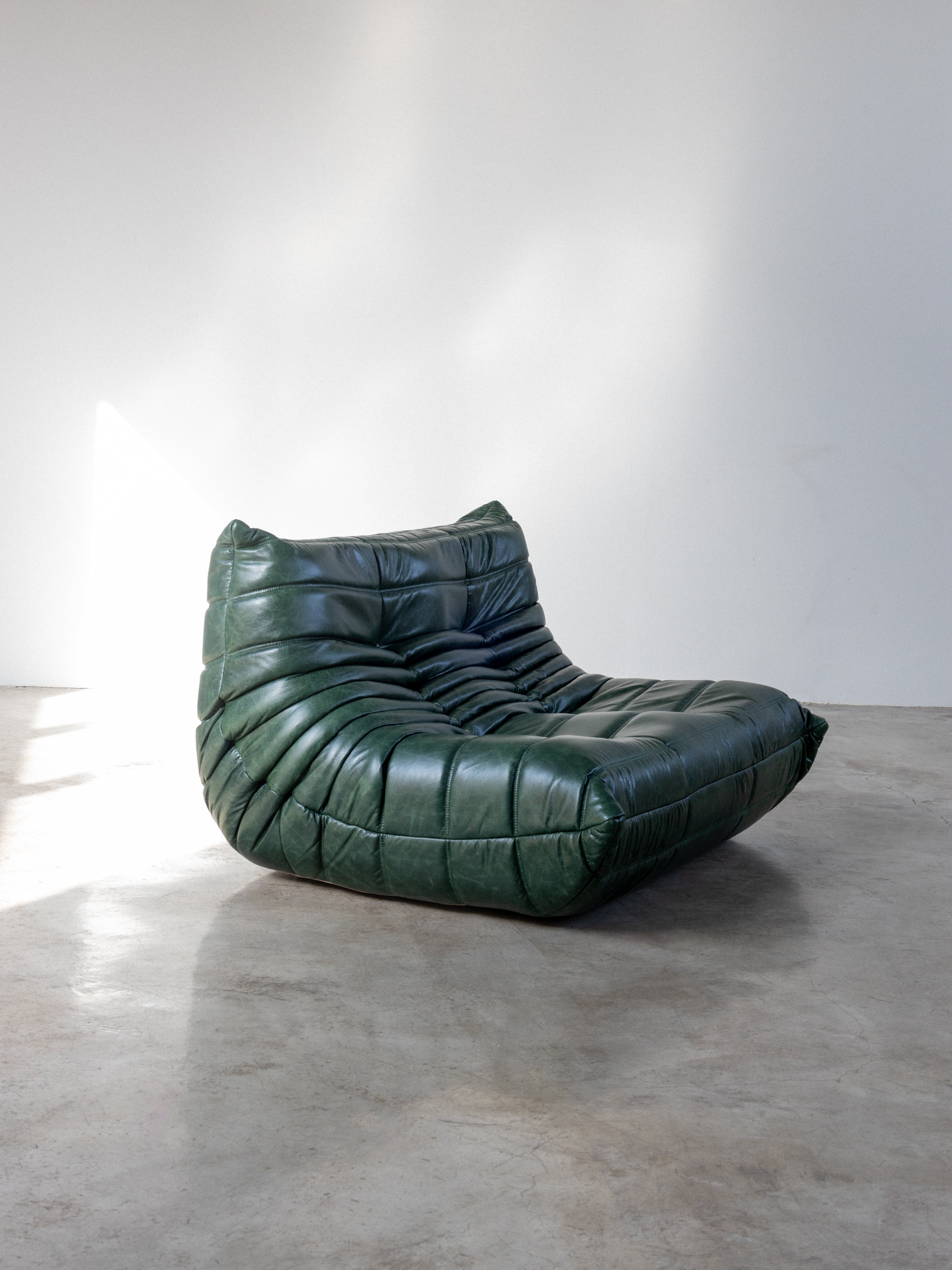 Modular Sofa - Leather - Green - 2 - Seater